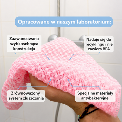 Exfora - Głęboko Złuszczający Ręcznik pod Prysznic