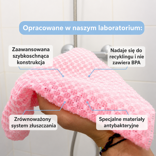 Exfora - Głęboko Złuszczający Ręcznik pod Prysznic