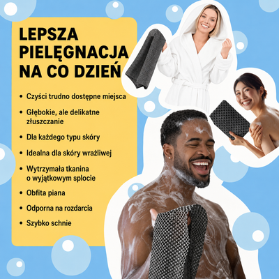 Exfora - Głęboko Złuszczający Ręcznik pod Prysznic